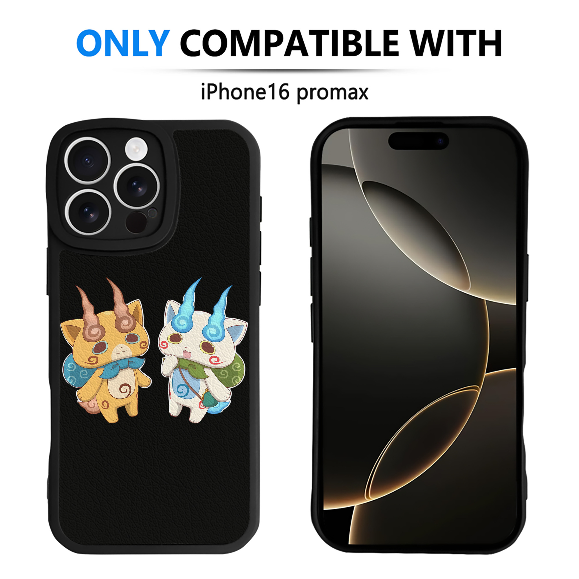 （画像用） 妖怪ウォッチ Yo-kai Watch 【iPhone 16シリーズ対応】シリコンスマホケース（レザー調） 材質：シリコン